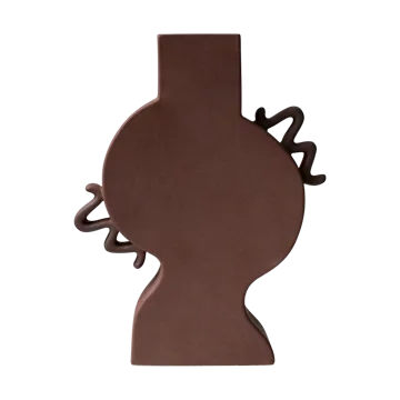 Flat vase 33 cm - Brown - DBKD