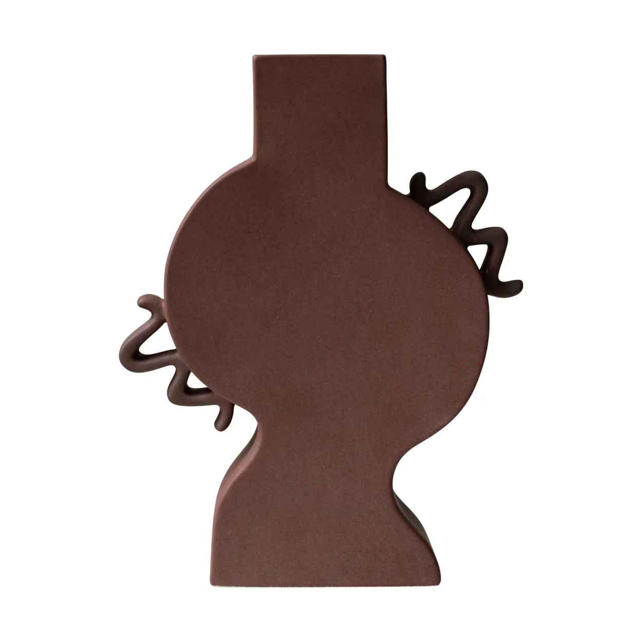 DBKD Flat vase 33 cm Brown | Scandinavian Design | Vases | Brown