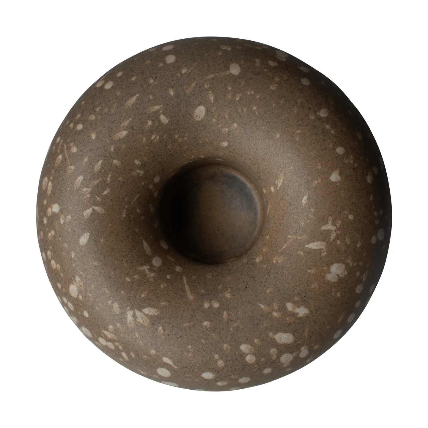 Float tealight holder, Brown dot DBKD