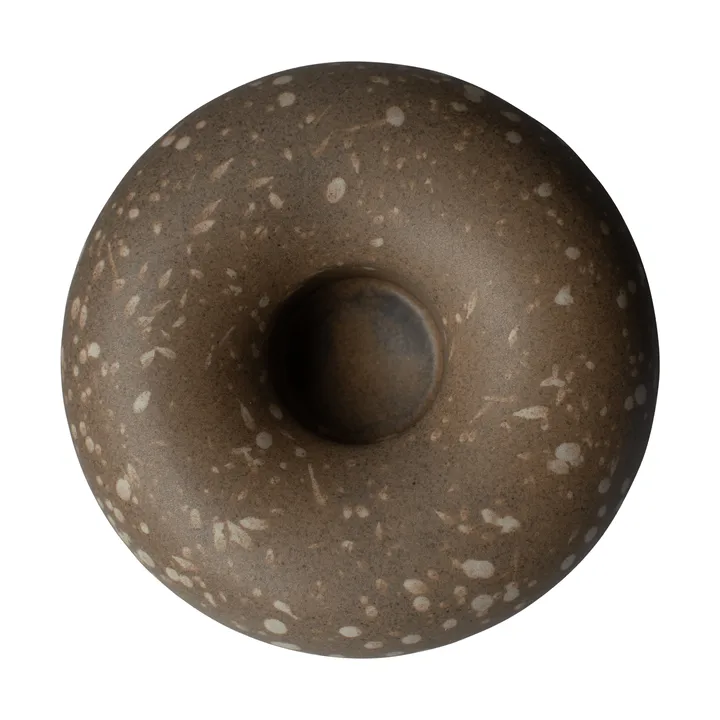 Float tealight holder - Brown dot - DBKD