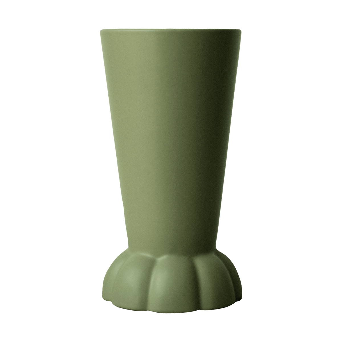 DBKD Flora vase 22 cm Green | Scandinavian Design | Vases | Green