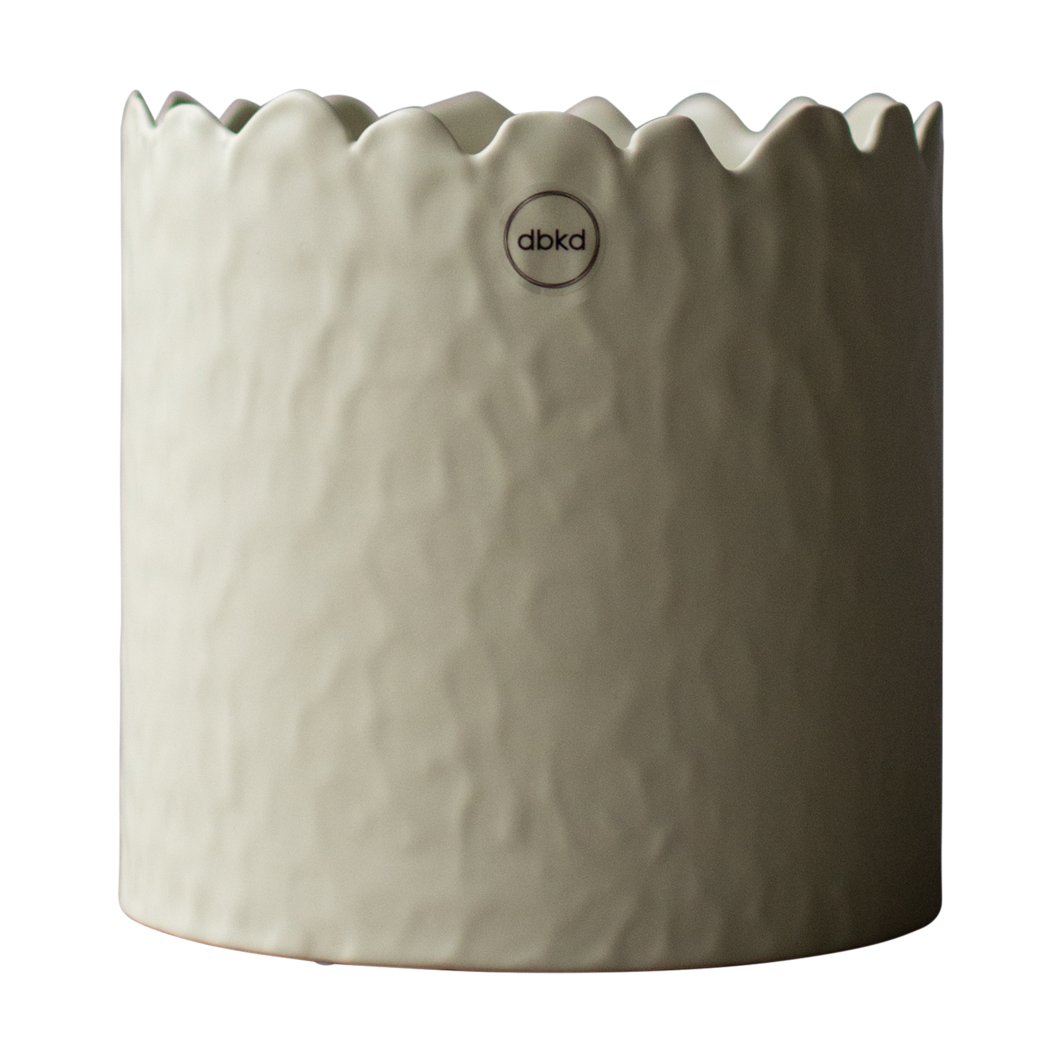 DBKD Flowery pot Ø16 cm Cream