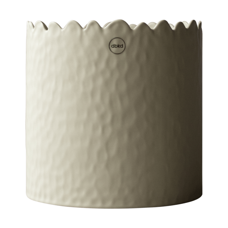 DBKD Flowery pot Ø20 cm Cream