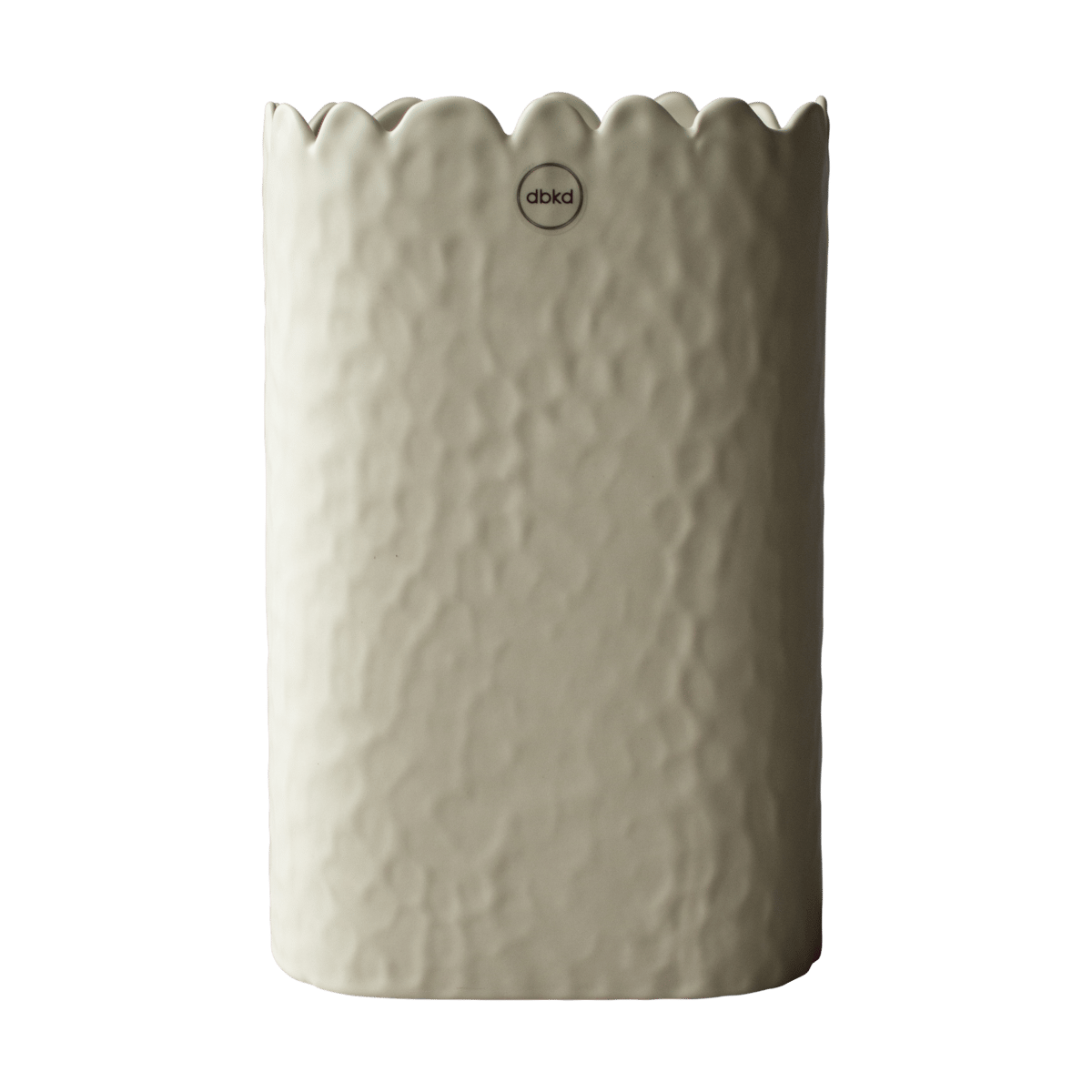 DBKD Flowery vase 20 cm Cream