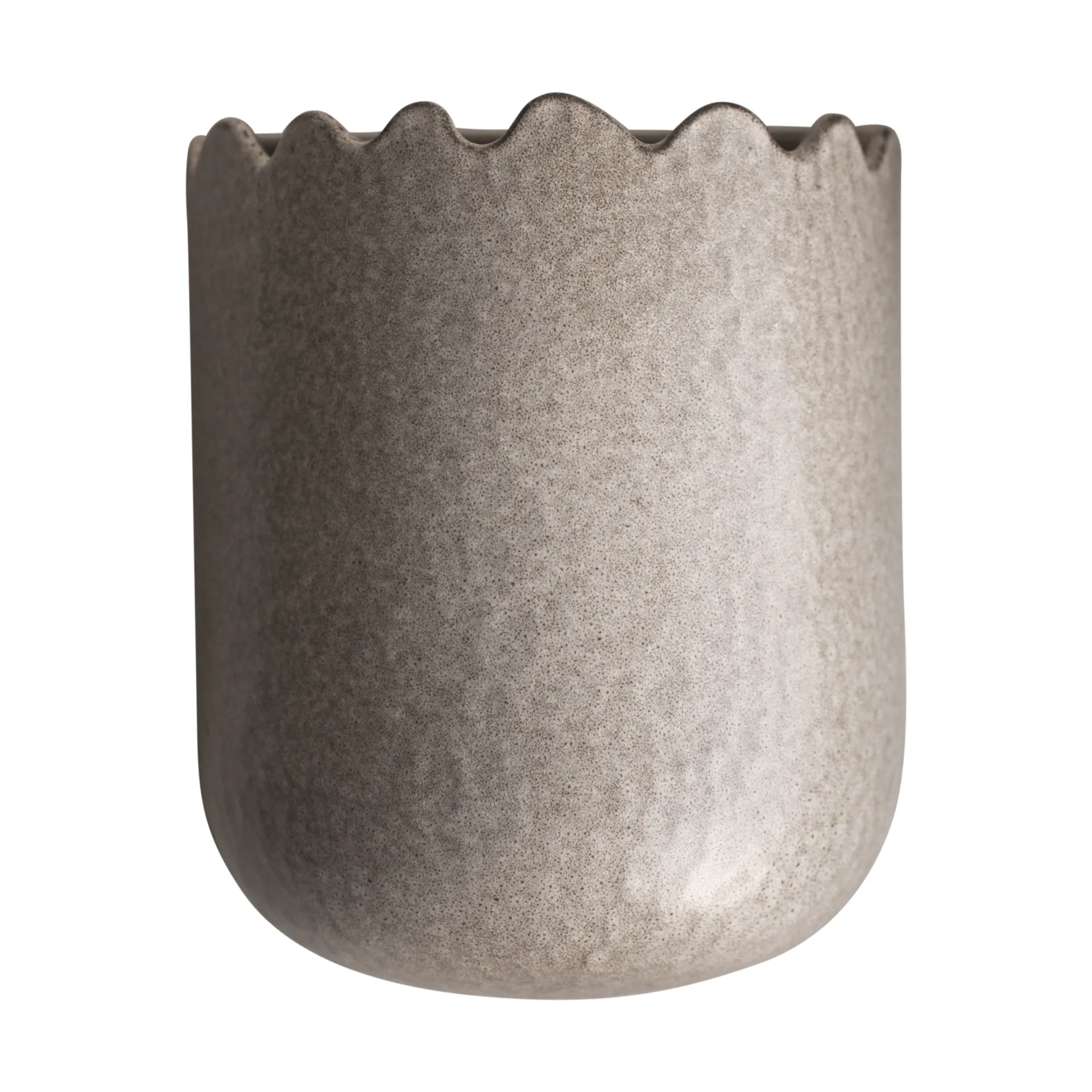 Flowery wall pot 19 cm, Beige DBKD