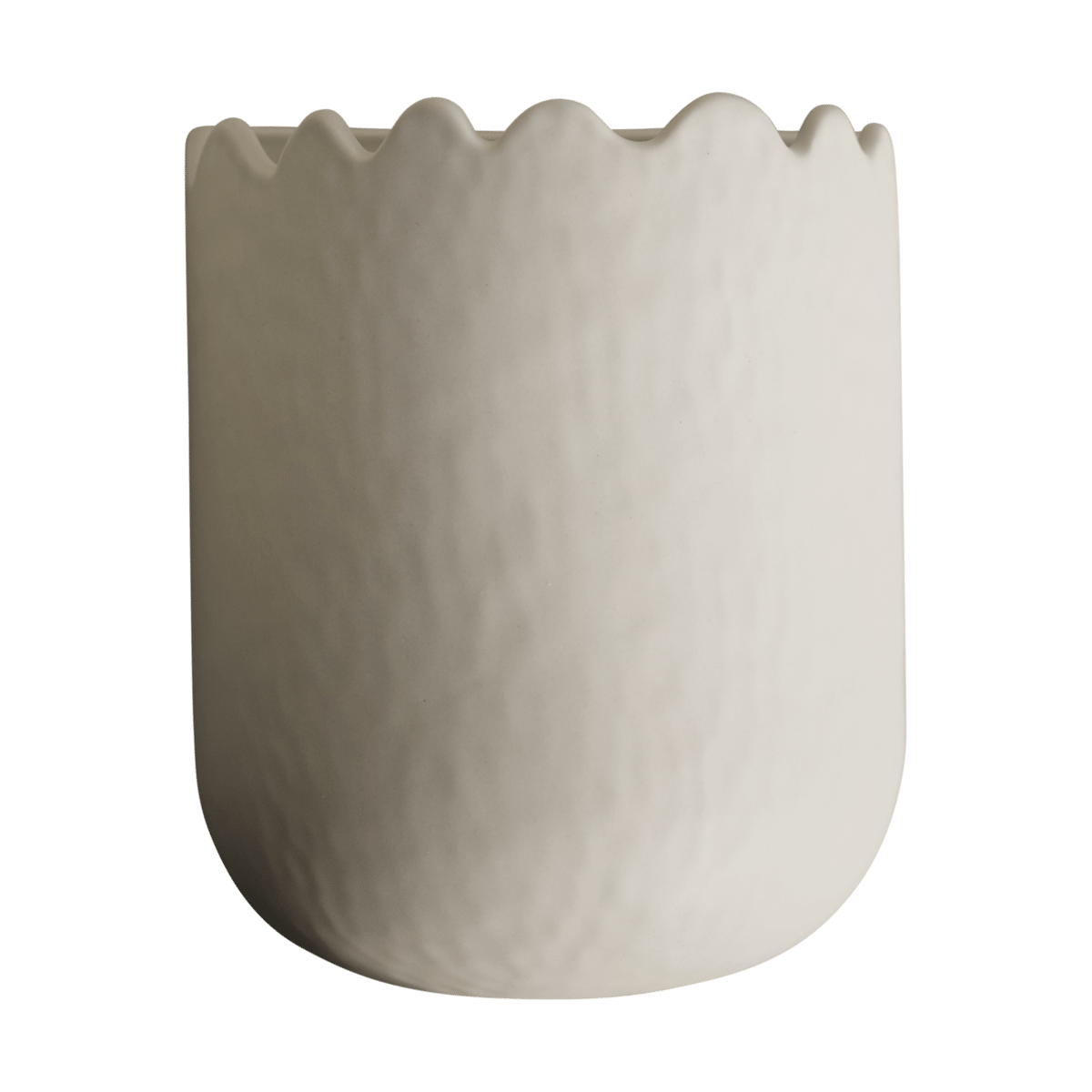 DBKD Flowery wall pot 19 cm Cream