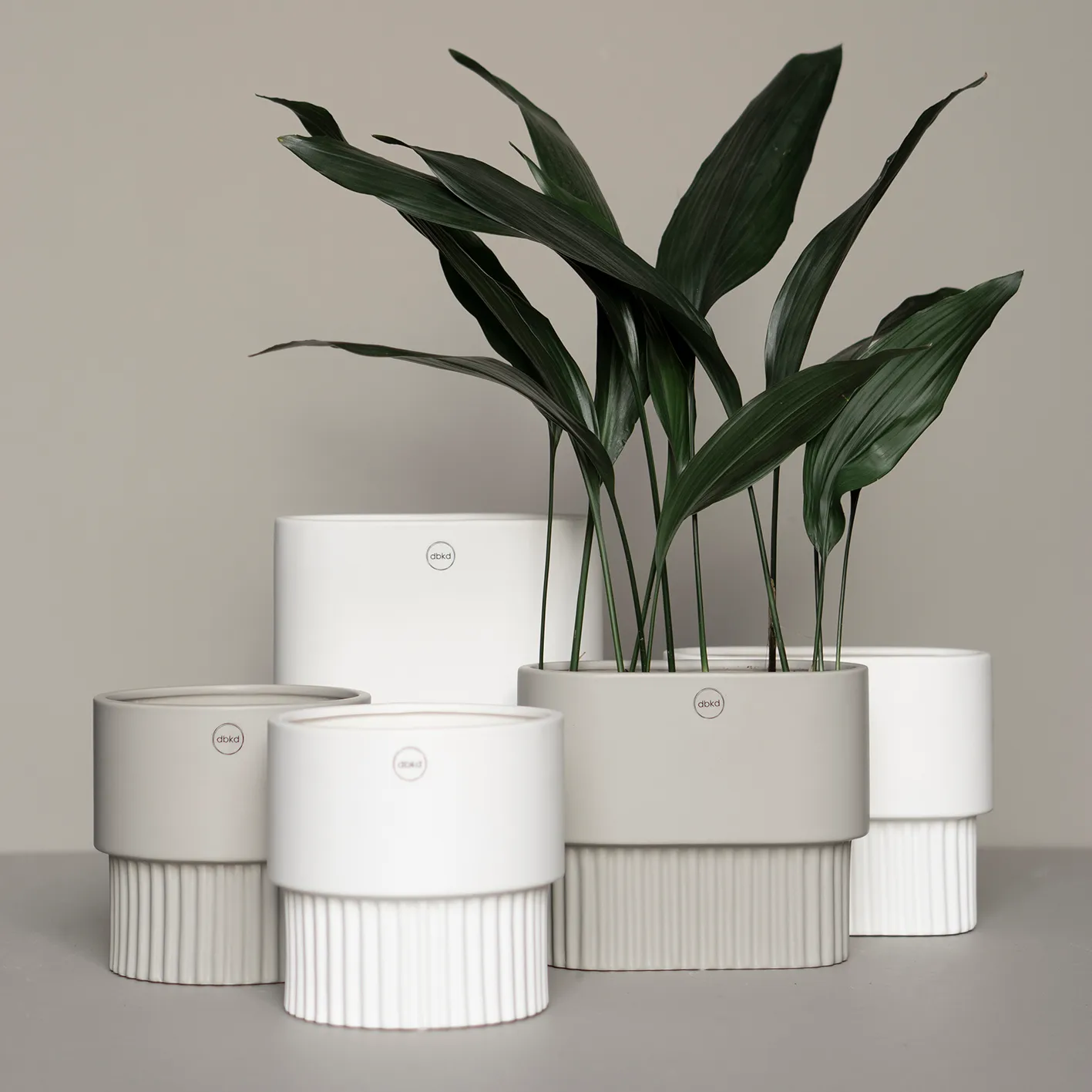 Front flower pot Ø16, white DBKD
