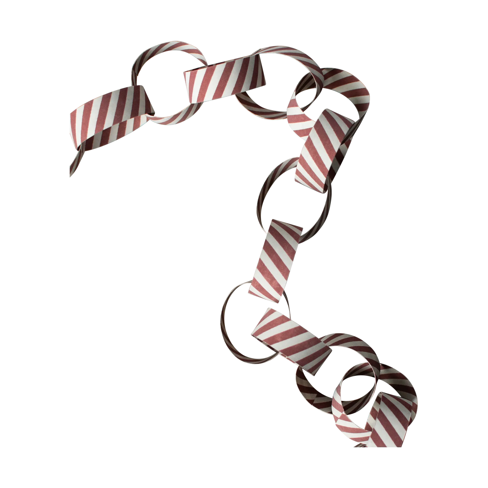 Garland striped garland, Red-white DBKD