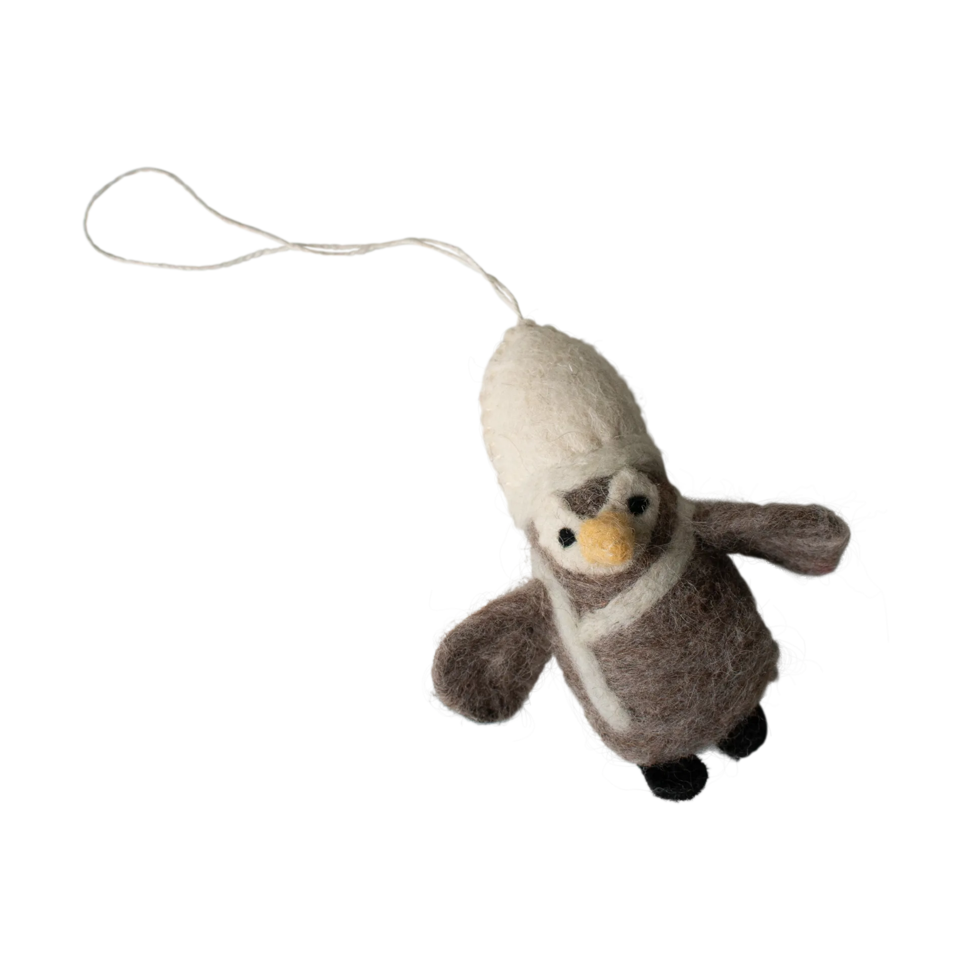 Hanging penguin decoration hanger, Beige-white DBKD