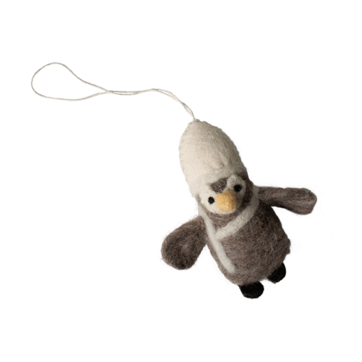 Hanging penguin decoration hanger - Beige-white - DBKD