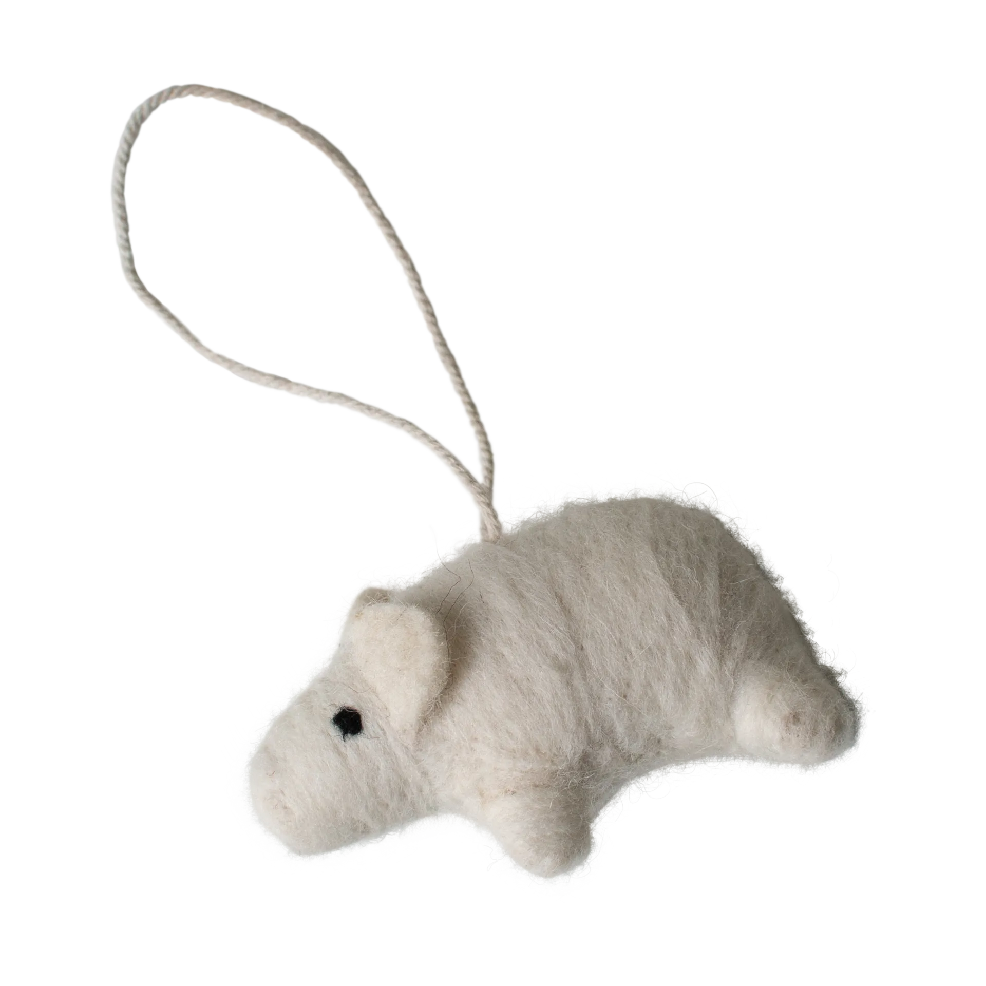 Hanging pig decoration hanger, White DBKD
