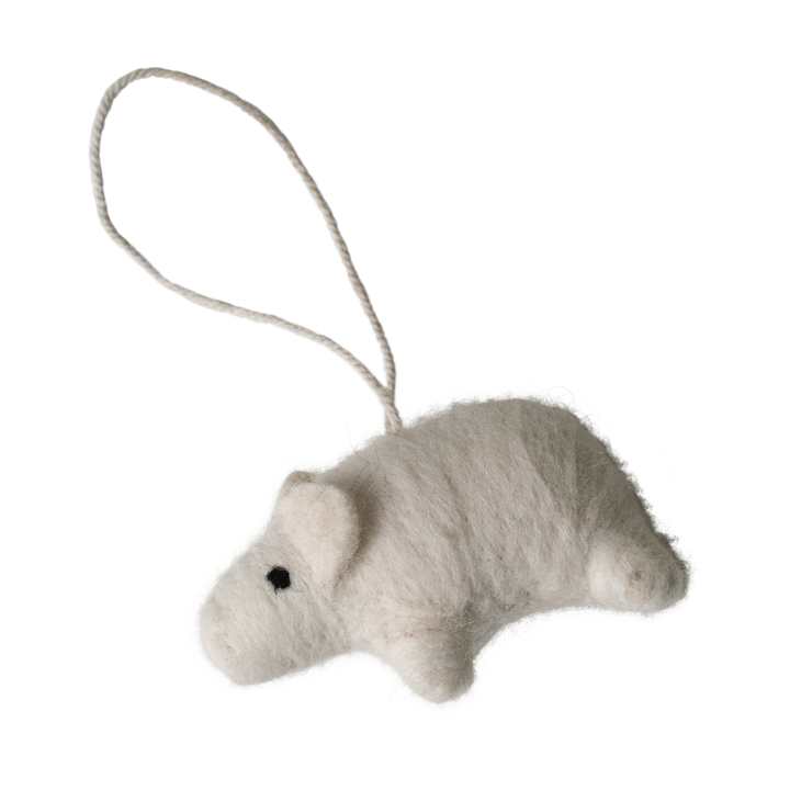 Hanging pig decoration hanger - White - DBKD