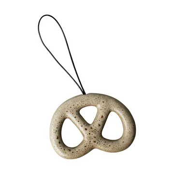 Hanging pretzel decorative ornament - Beige - DBKD