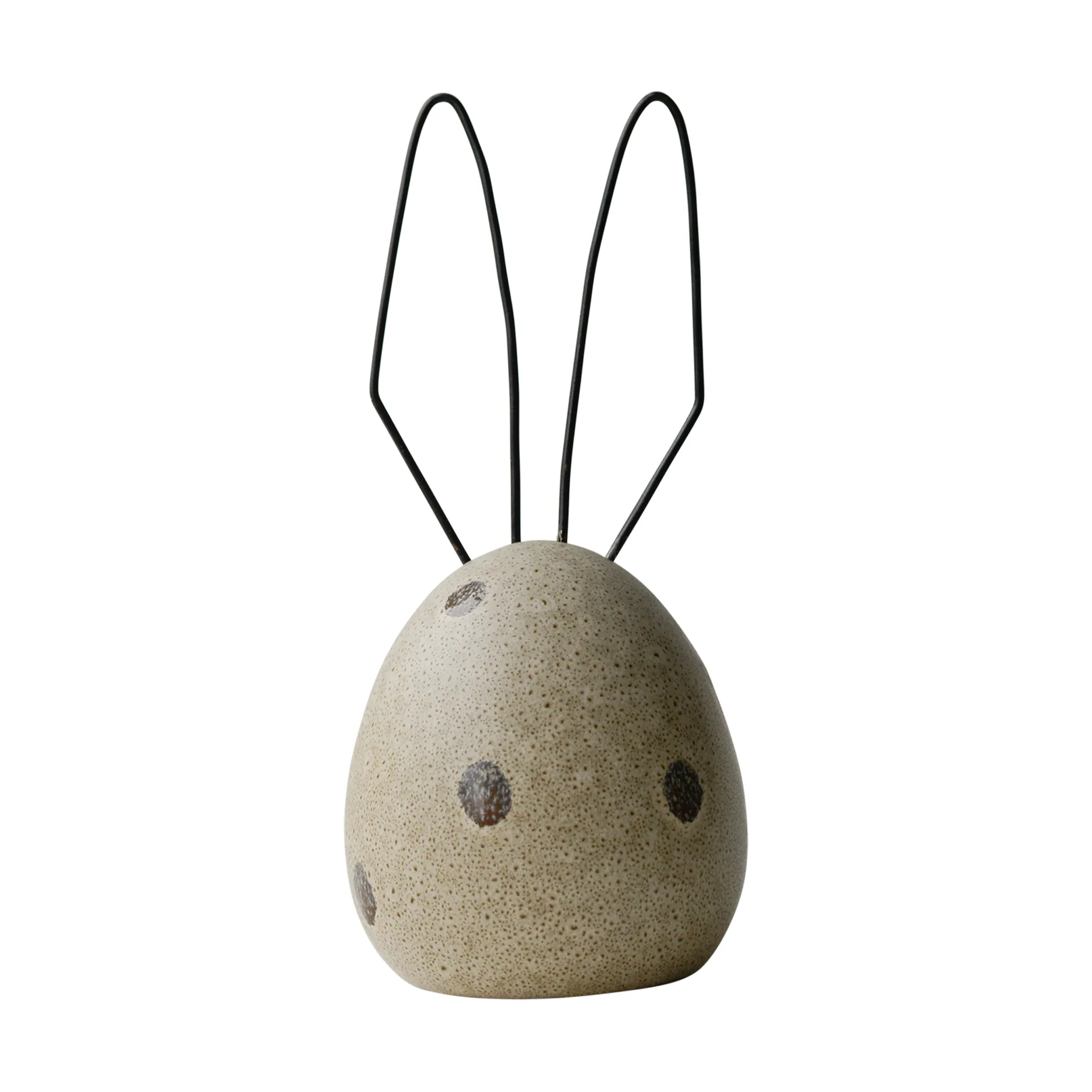 Hare Easter decoration H18 cm, Beige dot DBKD