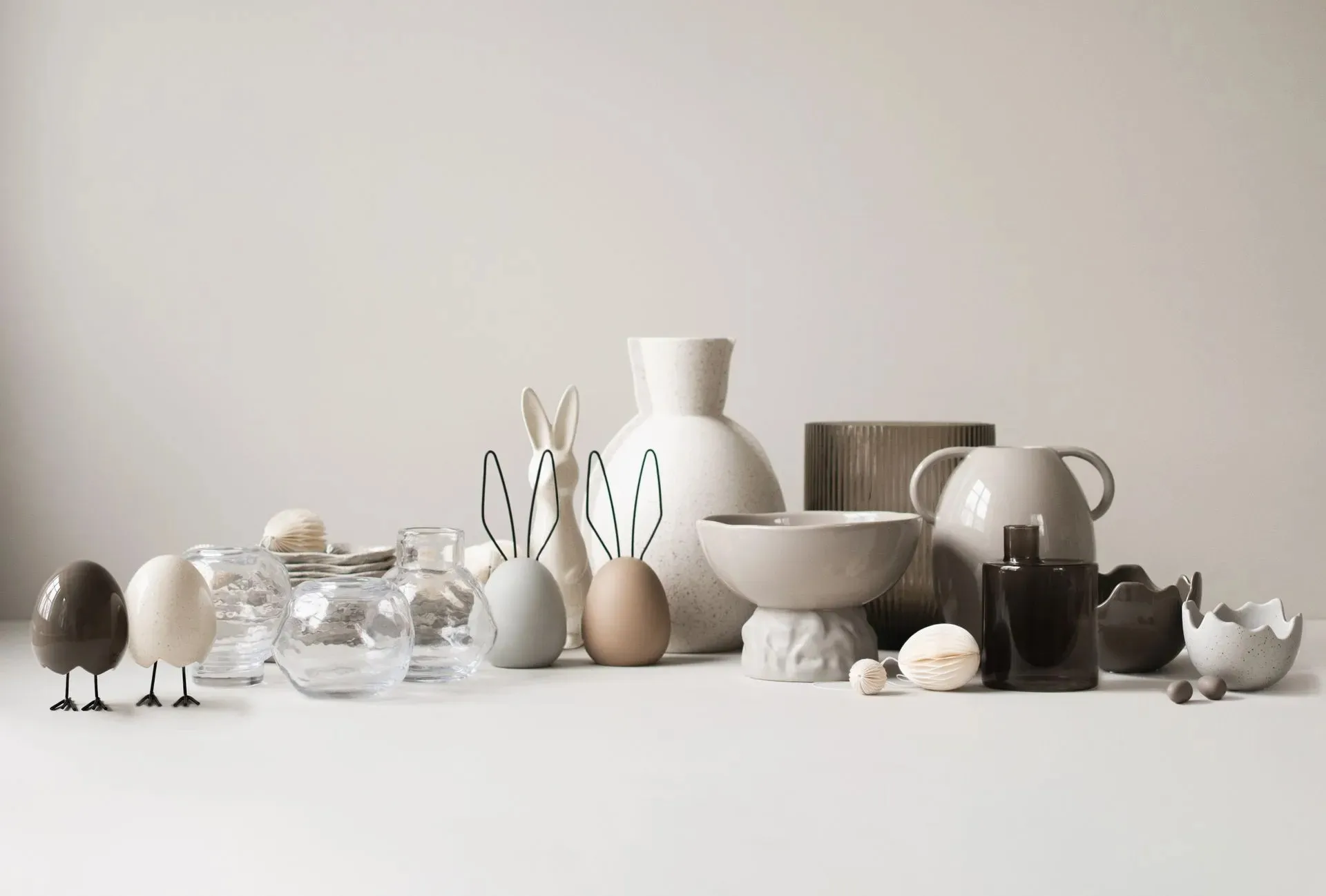 Hare Easter decoration H20 cm, Sand DBKD