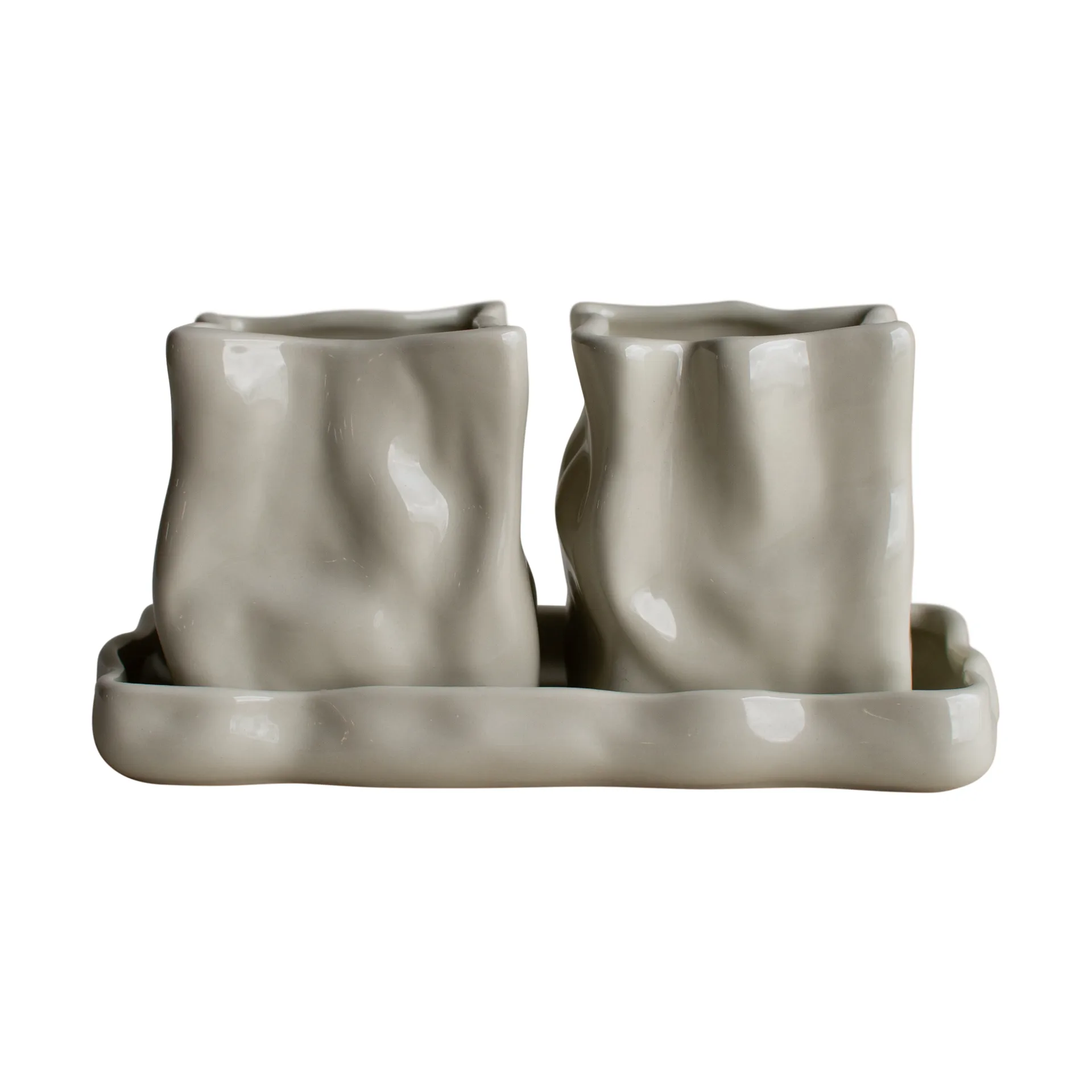 Herb pot, set of 3, Cream DBKD