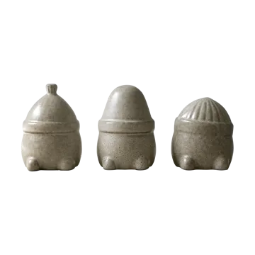 Hipster Triplets Christmas decoration 3-pack - Beige - DBKD