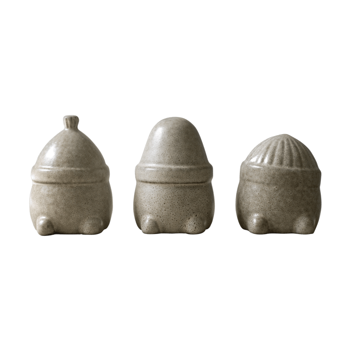 Hipster Triplets Christmas decoration 3-pack - Beige - DBKD