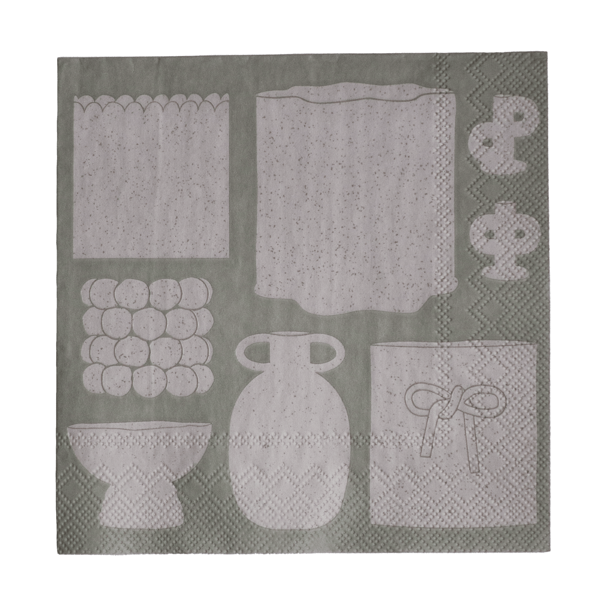 DBKD Illustration paper napkin 33x33 cm 20-pack Beige