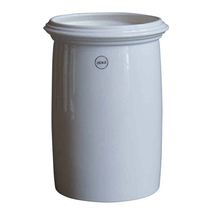 Kruset flower pot smooth white, Large Ø18 cm DBKD