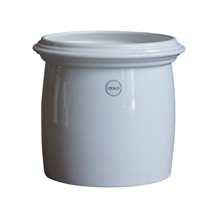 Kruset flower pot smooth white, Small Ø18 cm DBKD