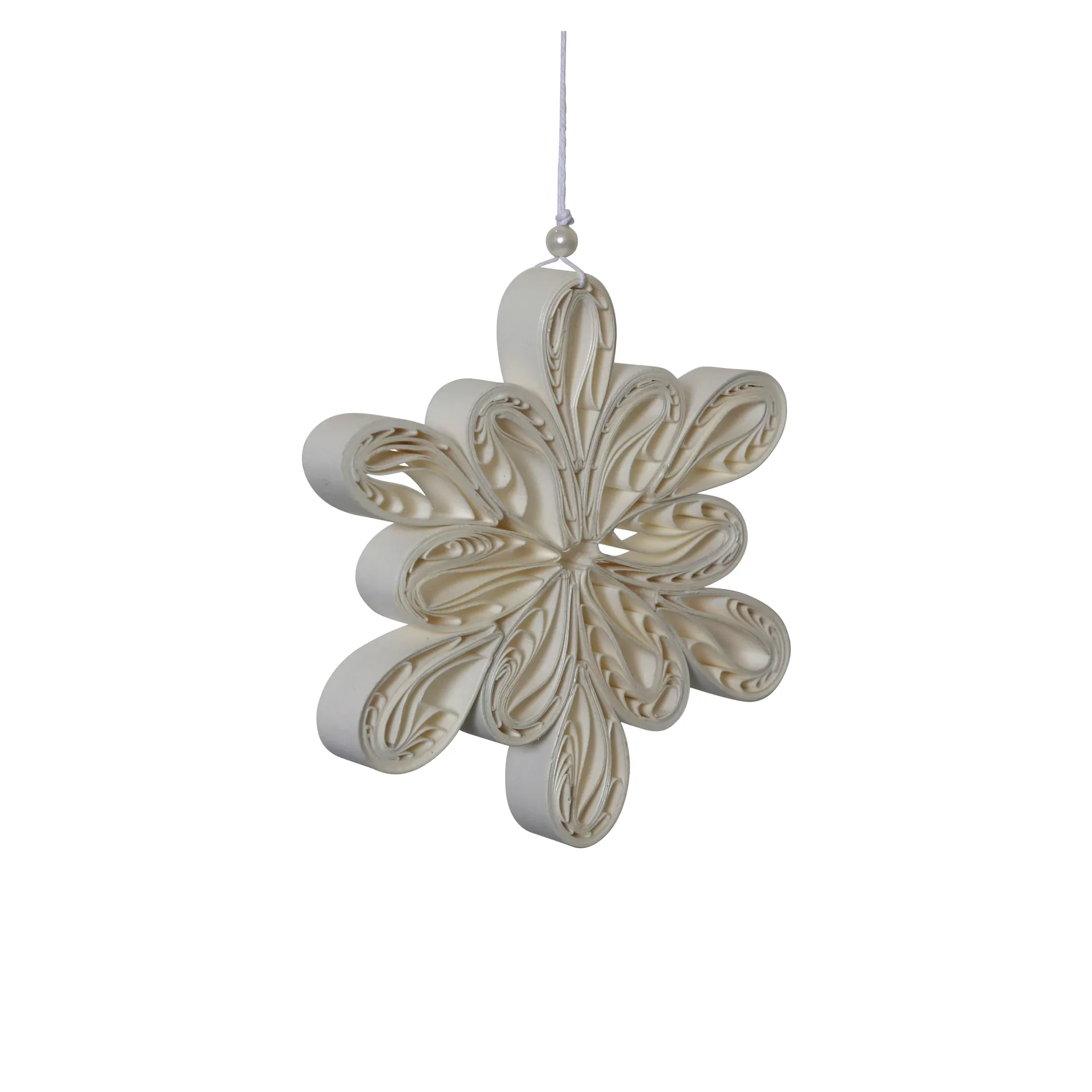 Light Flake snowflake white, large Ø12 cm DBKD