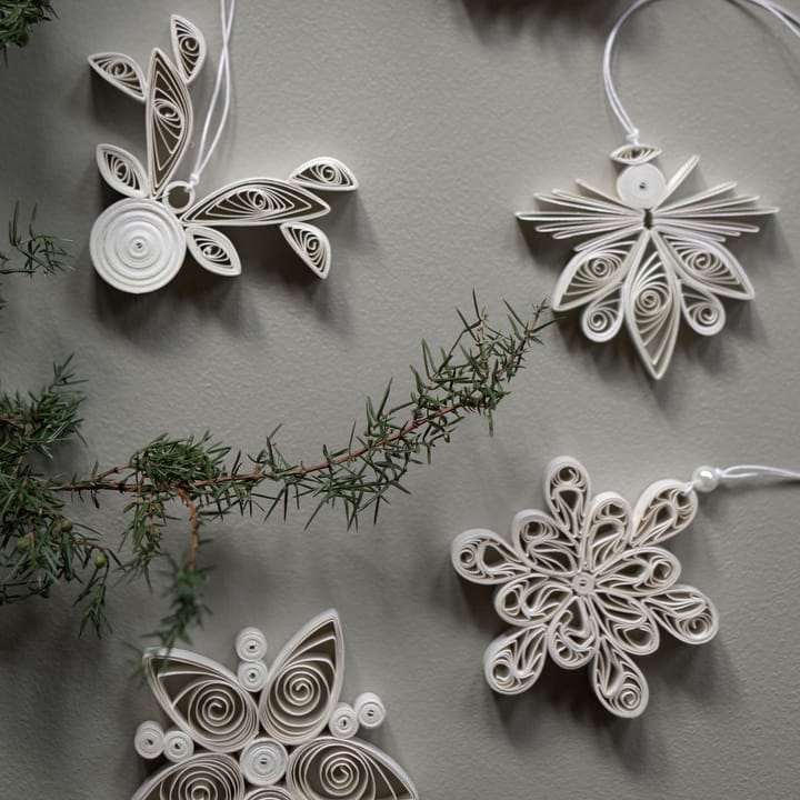 Light Flake snowflake white, small Ø8 cm DBKD