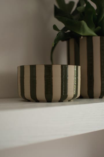 Line decorative bowl Ø16 cm - Stripe Green - DBKD