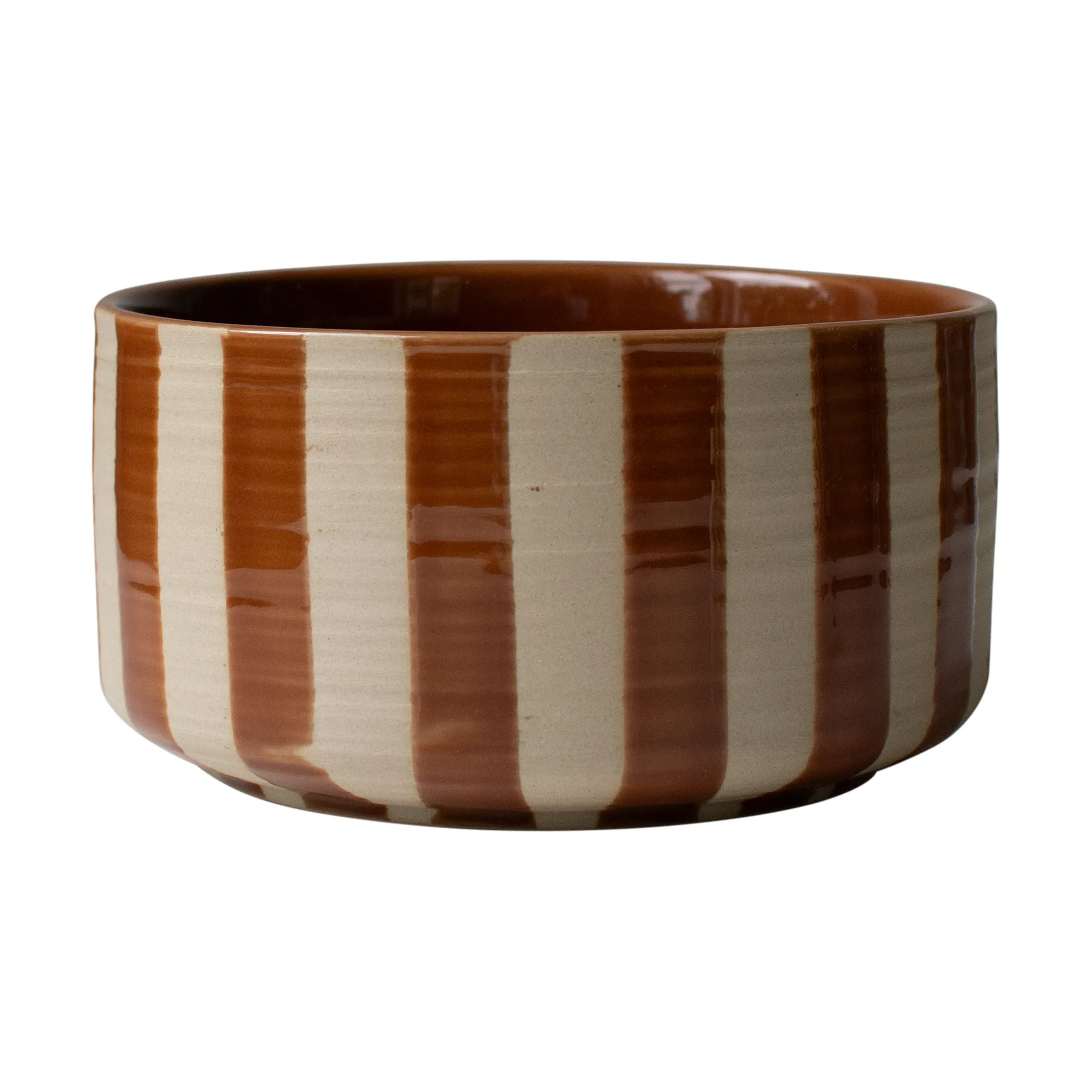 Line decorative bowl Ø16 cm, Stripe nougat DBKD