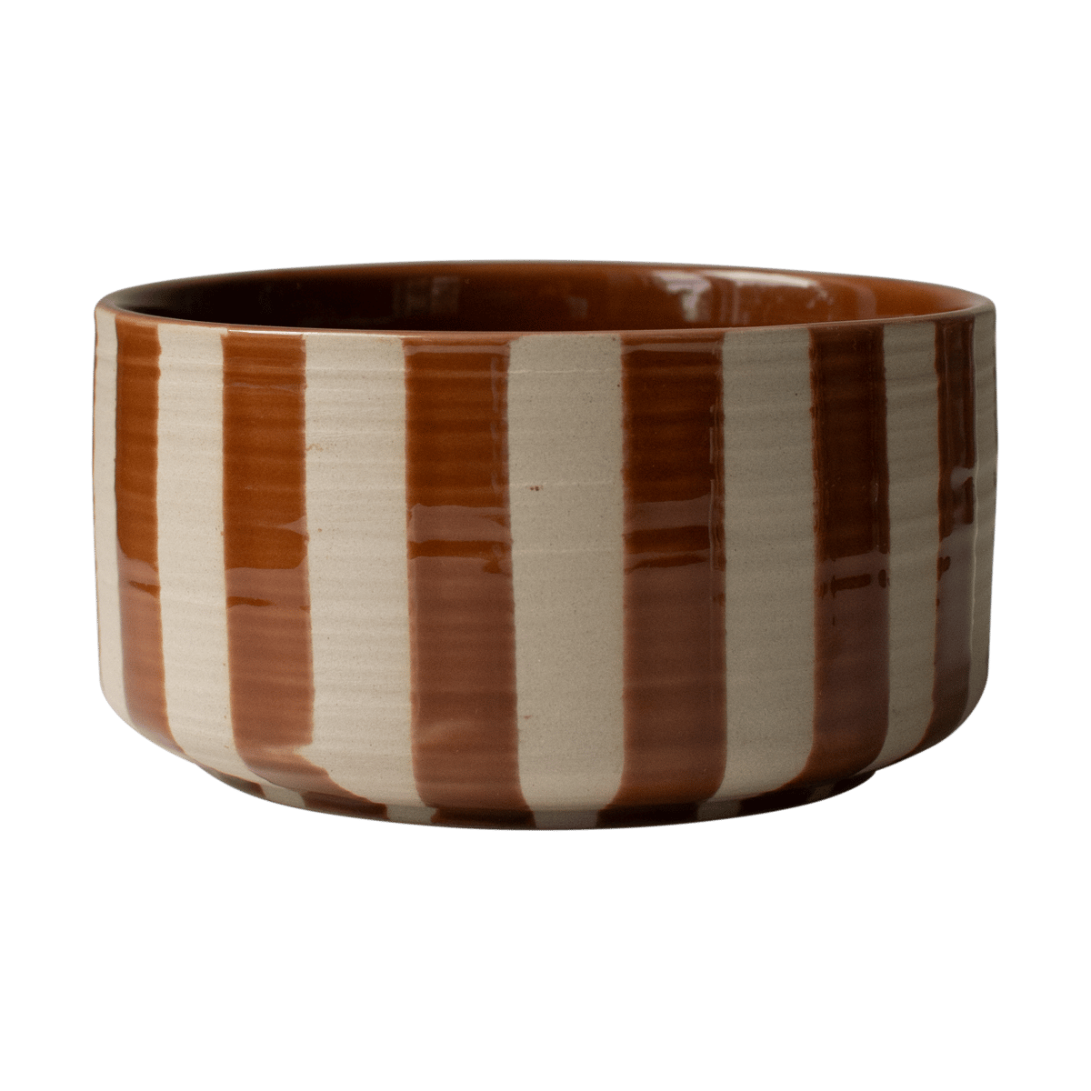 DBKD Line decorative bowl o16 cm Stripe nougat | Scandinavian Design | Decorative bowls | Beige