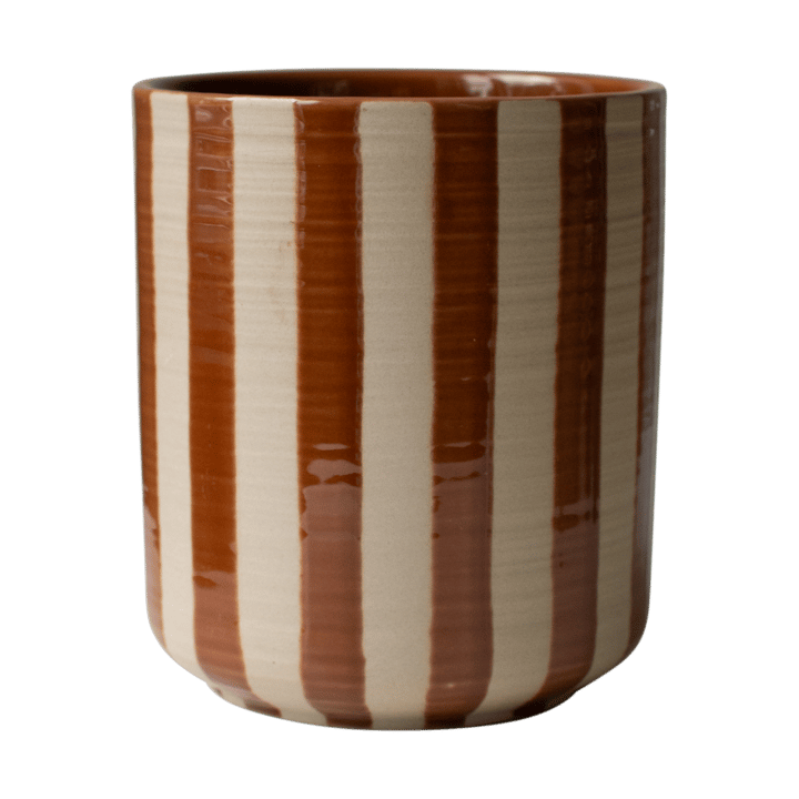 Line pot Ø14x16 cm - Stripe nougat - DBKD
