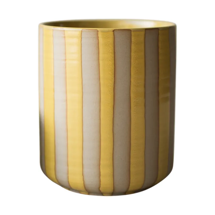 Line pot Ø14x16 cm - Yellow - DBKD
