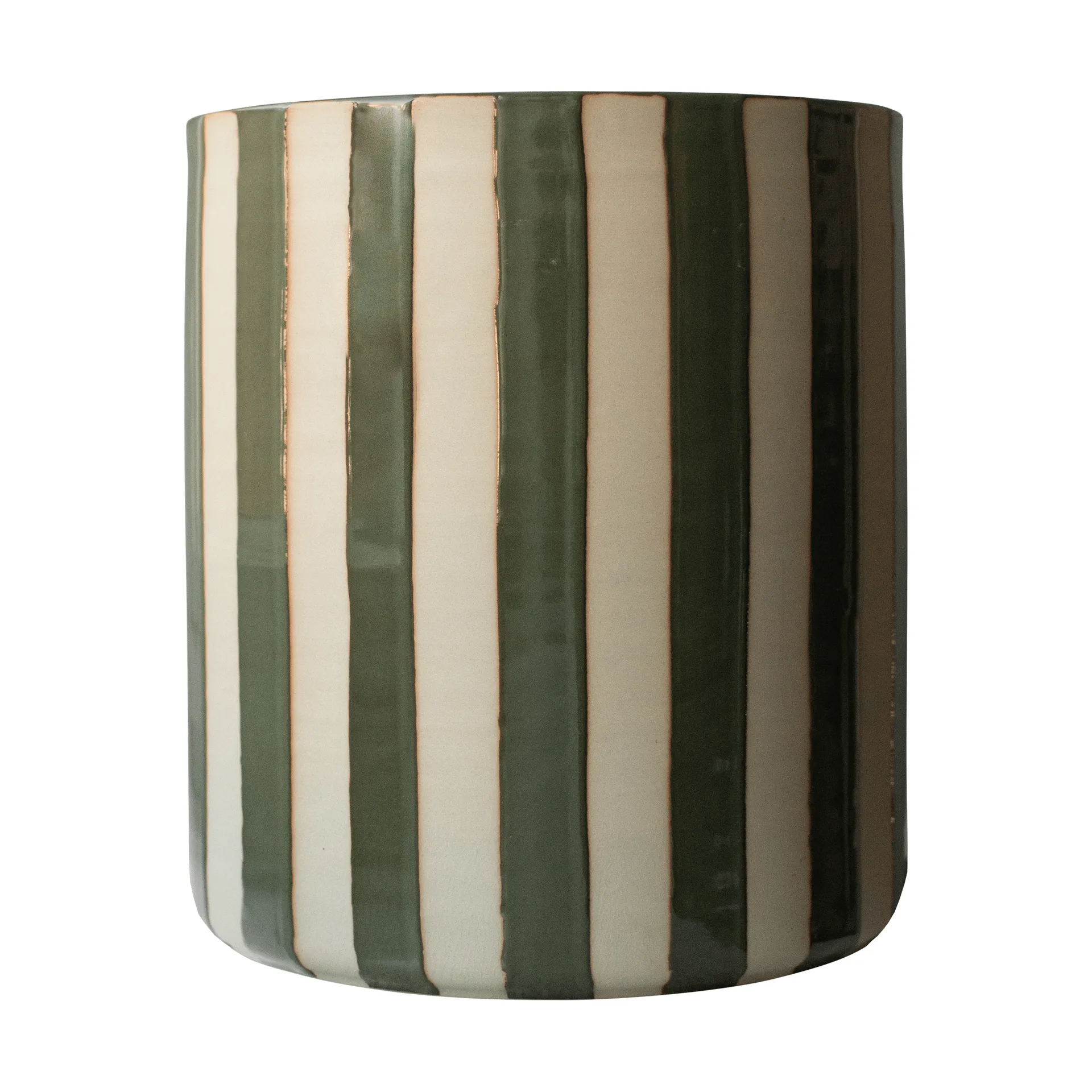 Line pot Ø21x24 cm, Stripe green DBKD