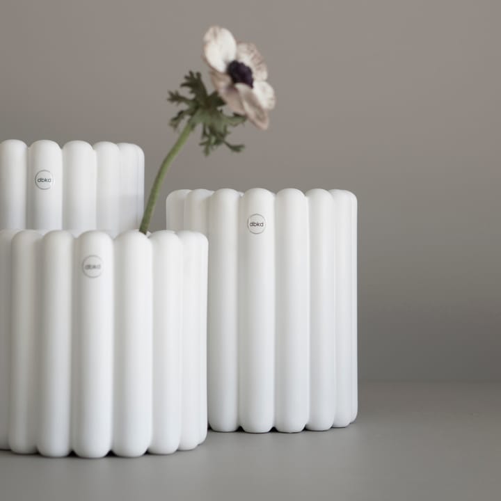 Mist flower pot medium Ø19 cm - White - DBKD