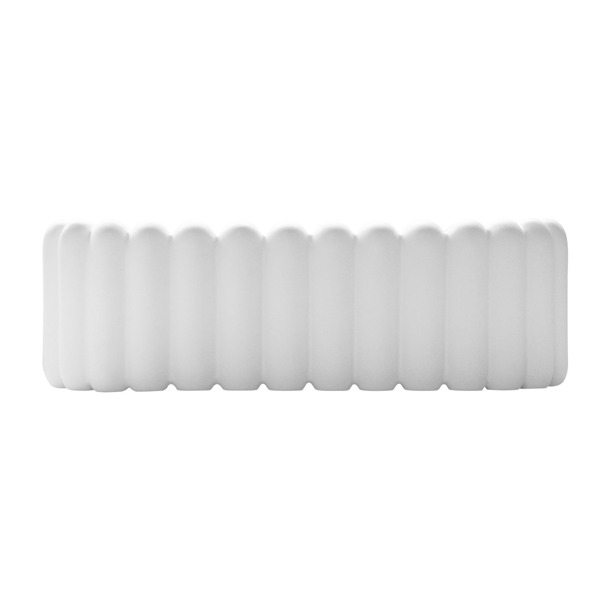 DBKD Mist flower pot oval small 35 cm White | Scandinavian Design | Flower pots | White