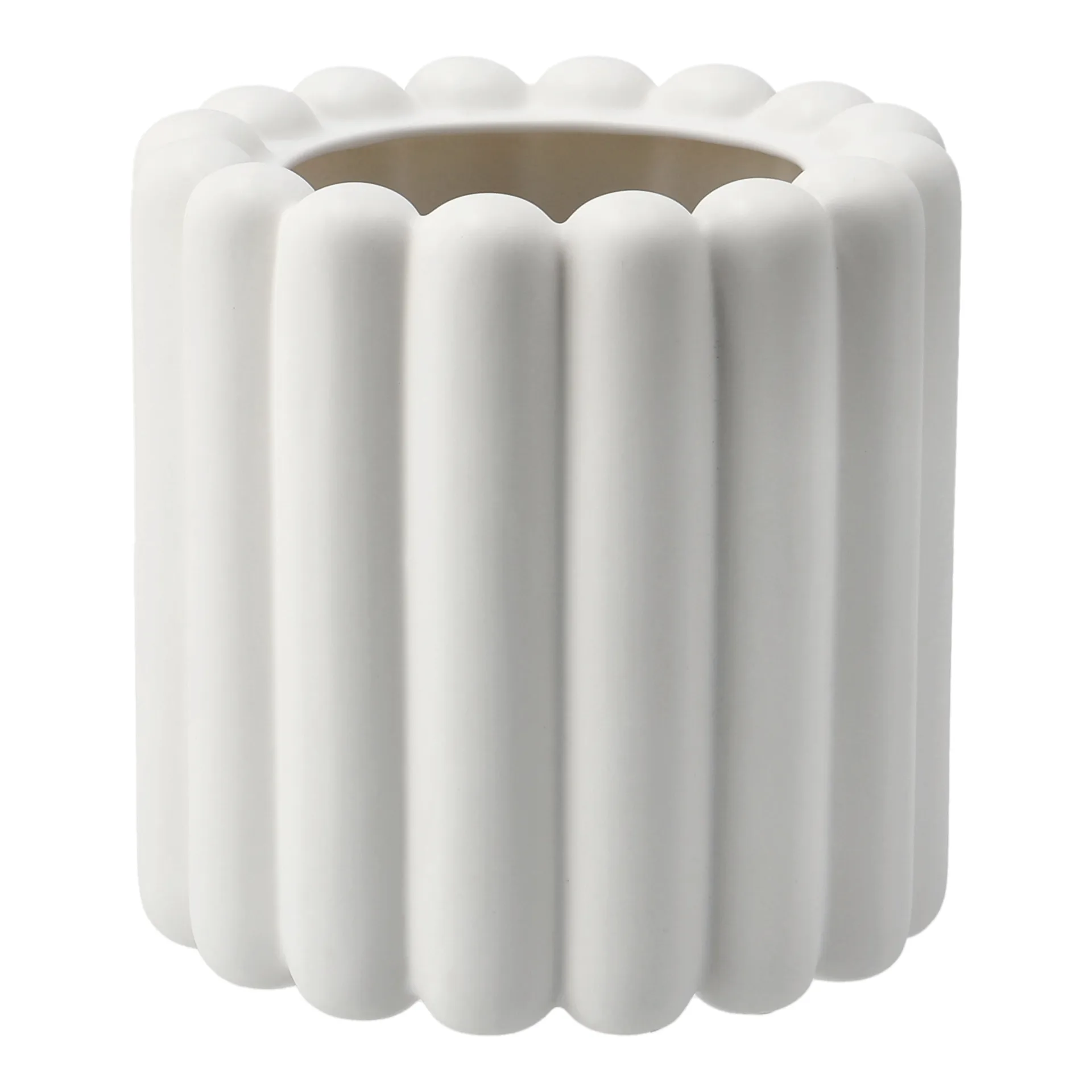 Mist flower pot small Ø19x19 cm, White DBKD