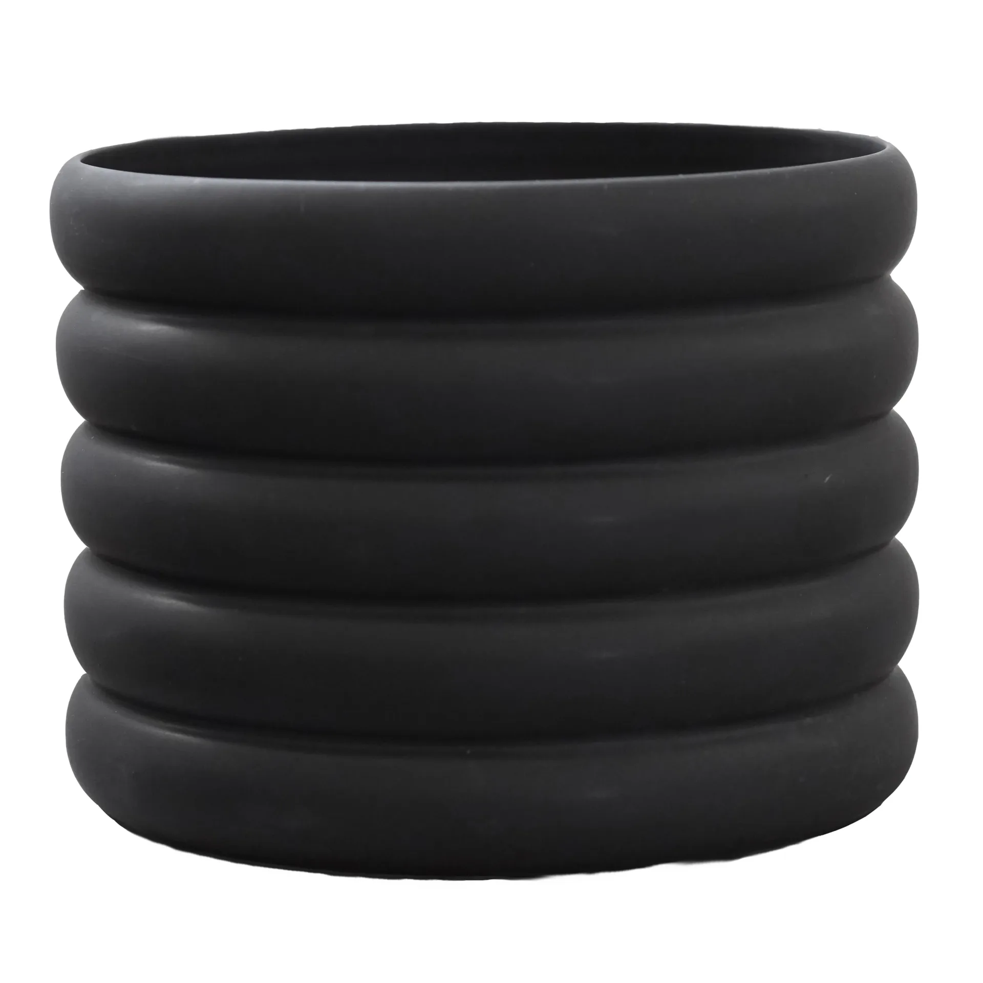 Mud flower pot black, Large, Ø 20 cm DBKD