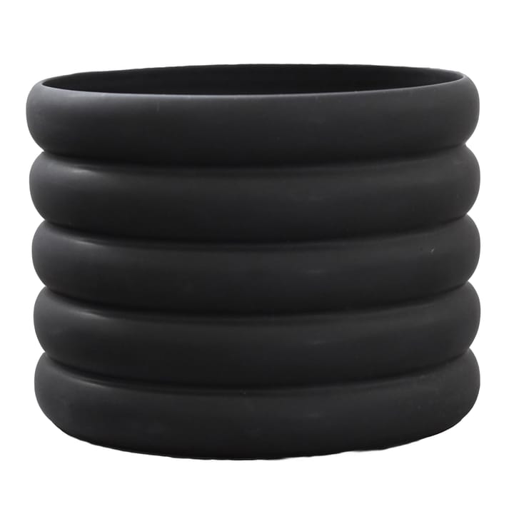 Mud flower pot black - Large, Ø 20 cm - DBKD