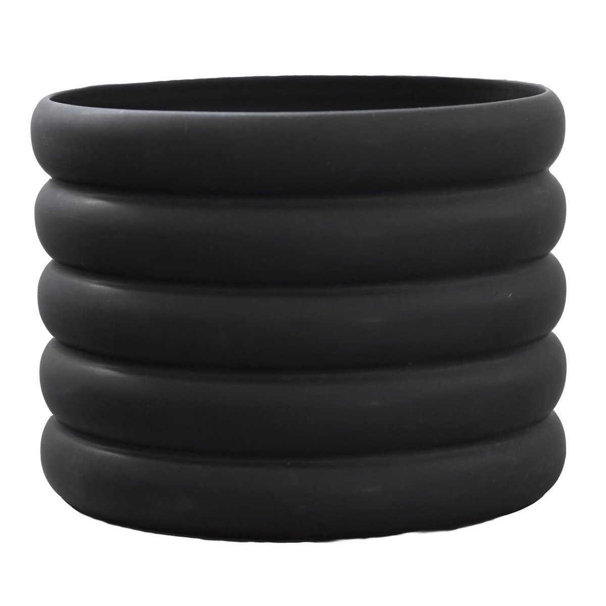DBKD Mud flower pot black Large, o 20 cm | Scandinavian Design | Flower pots | Black