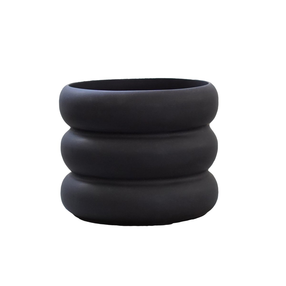 DBKD Mud flower pot black Small, o 10 cm | Scandinavian Design | Flower pots | Black