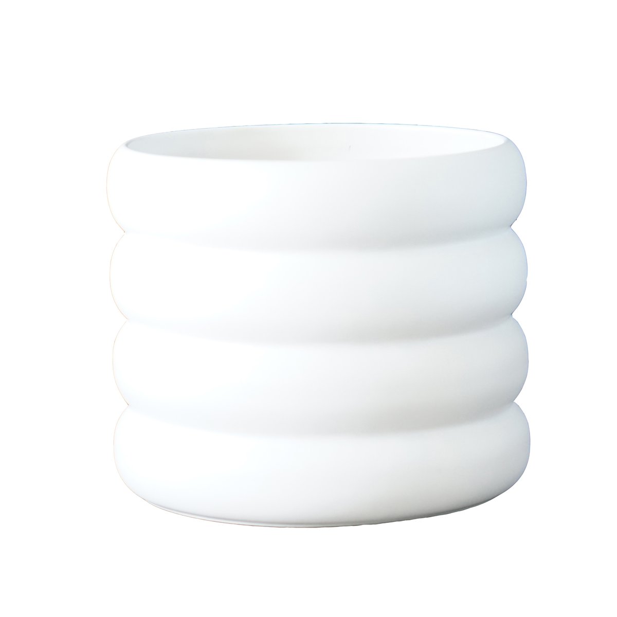 DBKD Mud flower pot white Medium, Ø 14 cm | Scandinavian Design | Flower pots | White