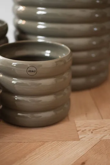 Mud plant pot shiny dust - Ø14 cm - DBKD