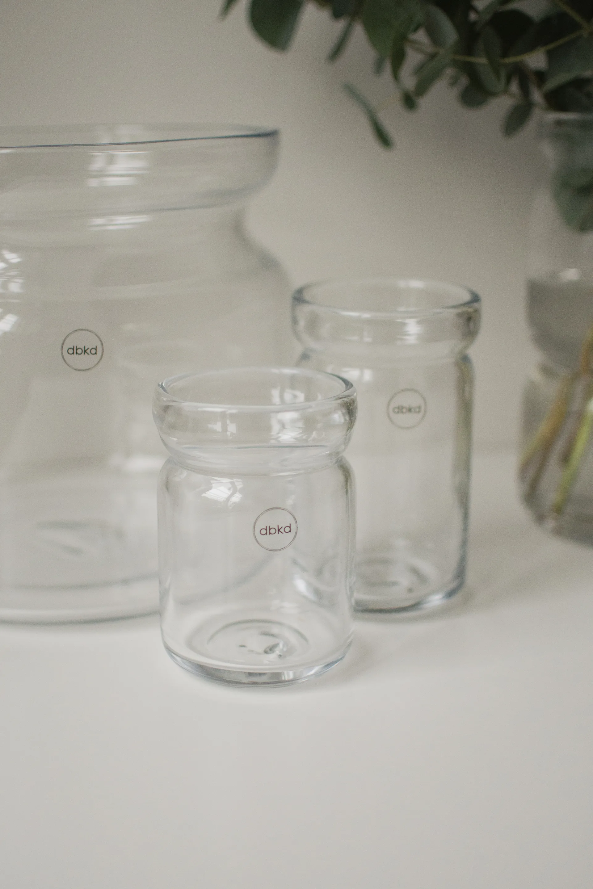 Neck pot, Clear, Ø8x12 cm DBKD