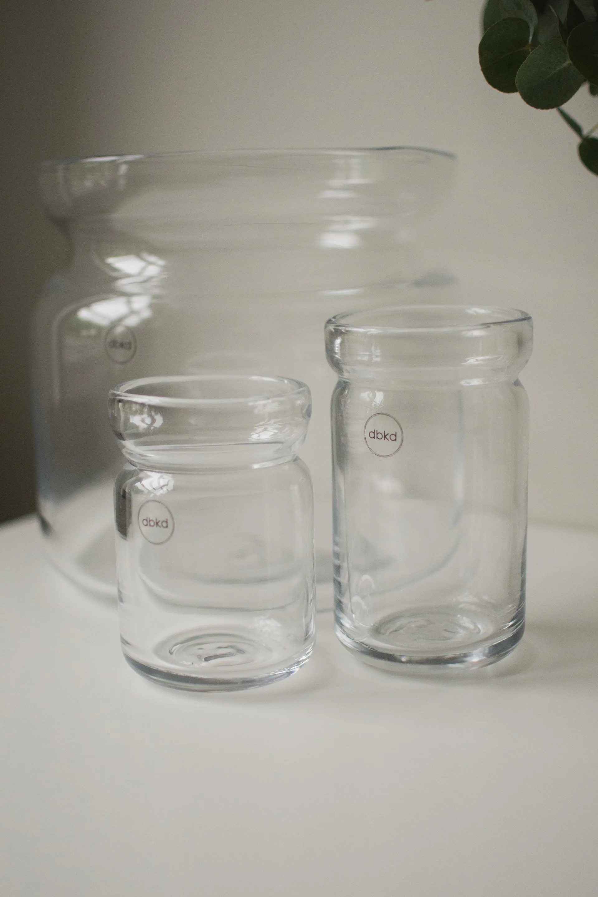 Neck pot, Clear, Ø8x15 cm DBKD