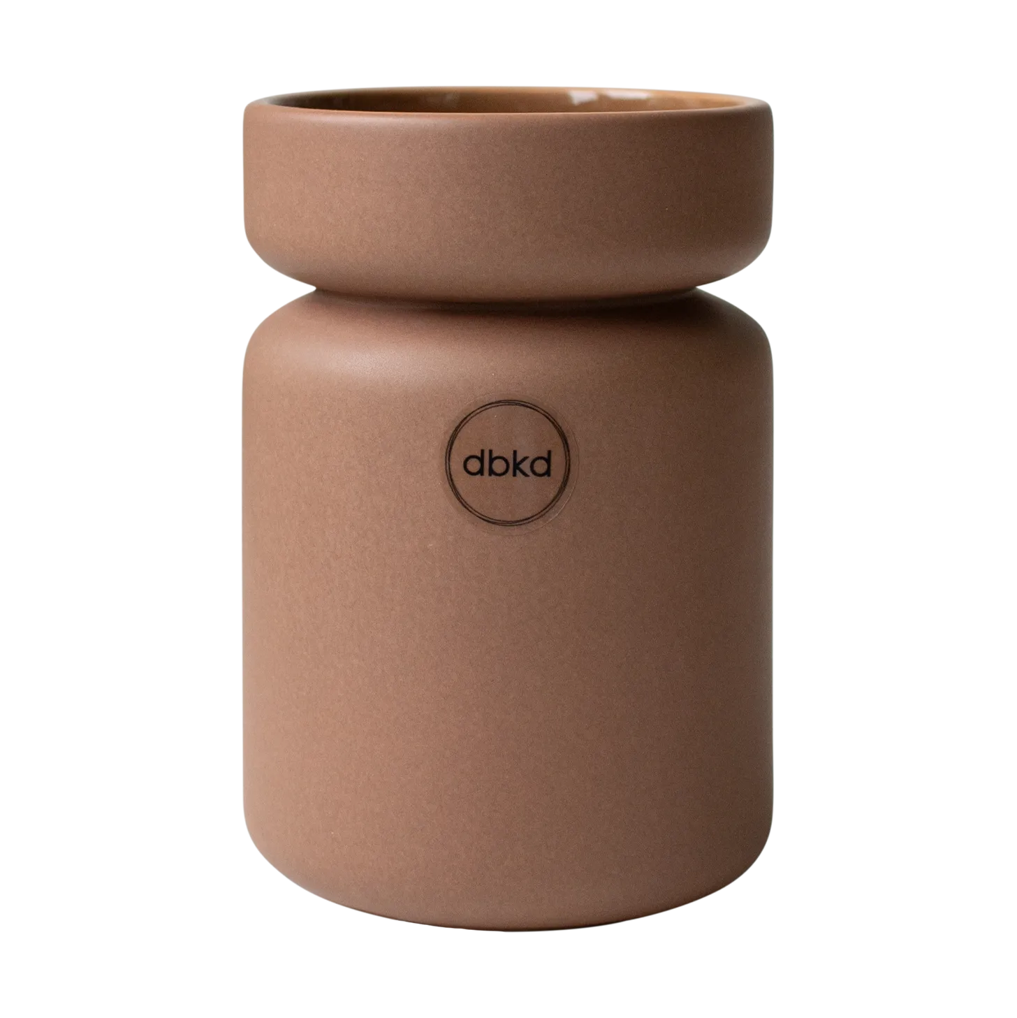 Neck pot, Nougat, Ø8x12 cm DBKD