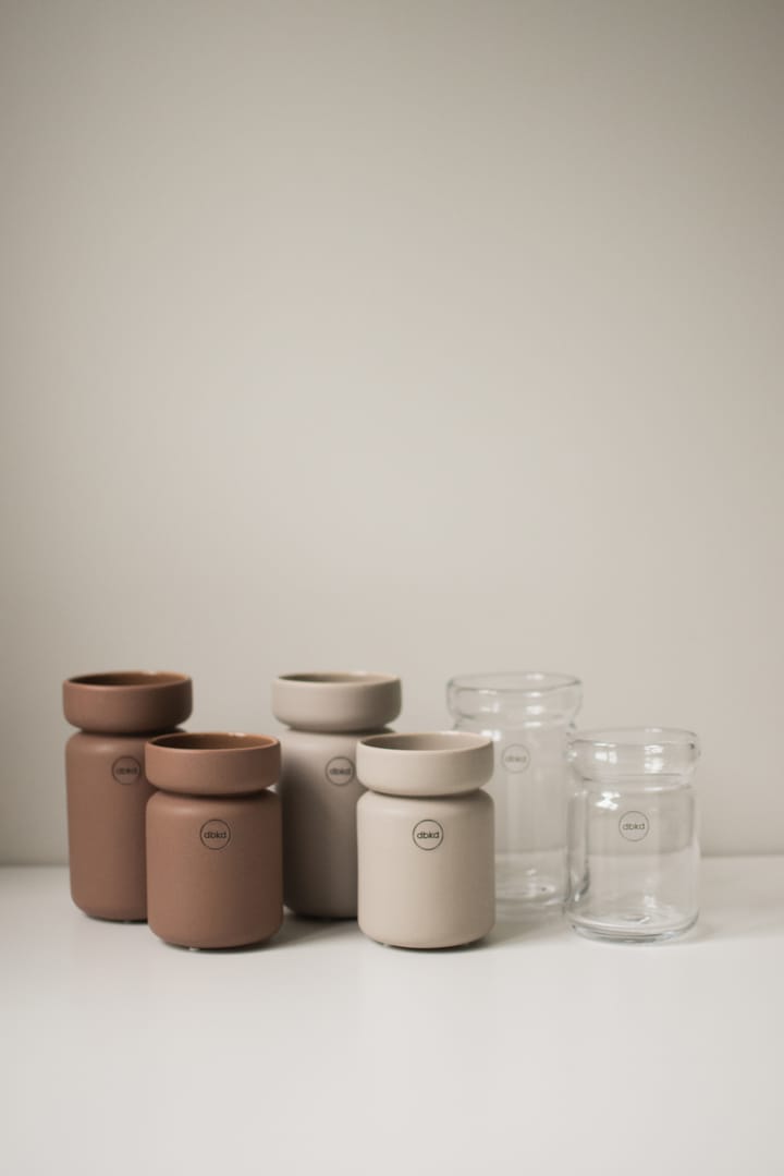 Neck pot, Nougat, Ø8x12 cm DBKD