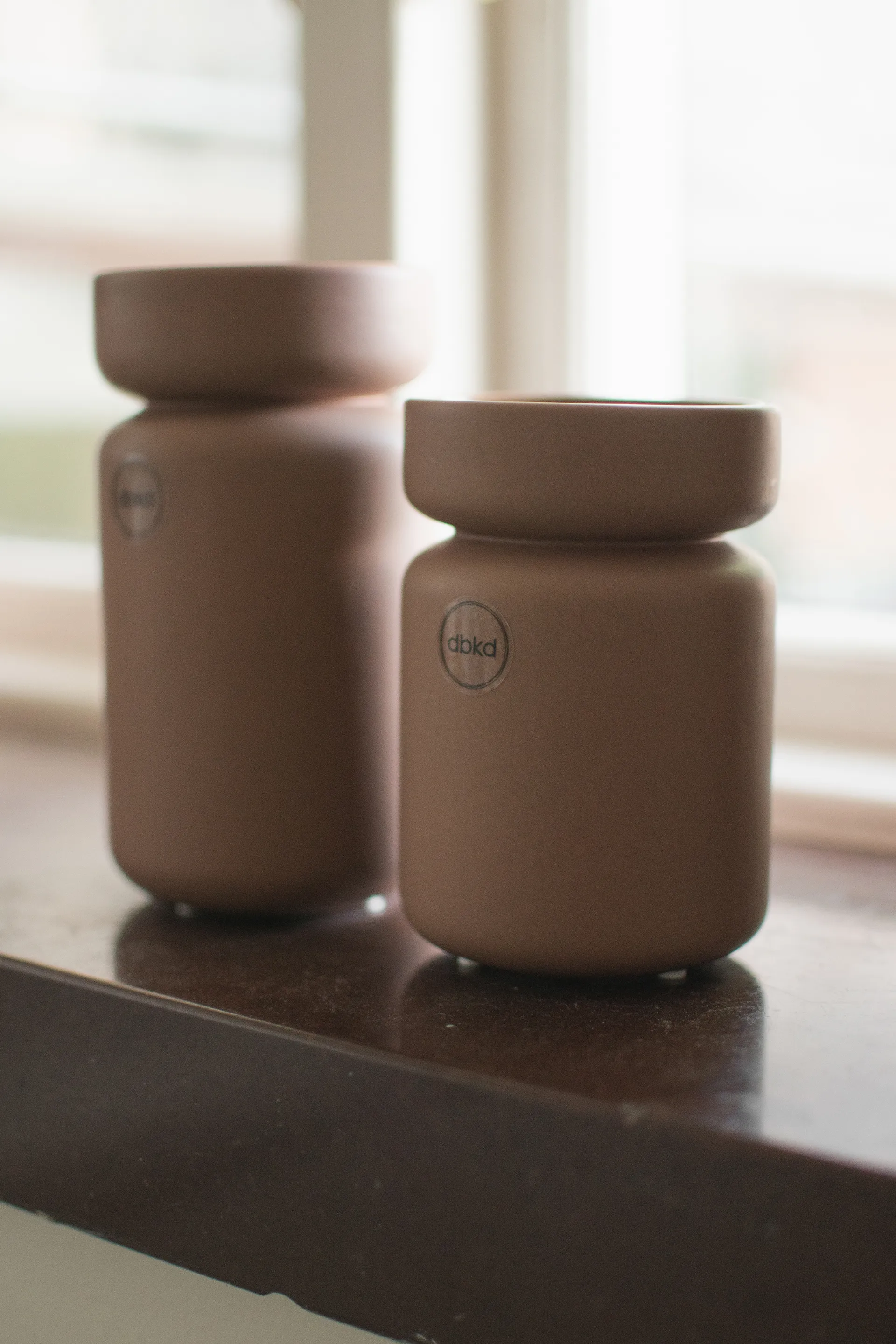 Neck pot, Nougat, Ø8x12 cm DBKD