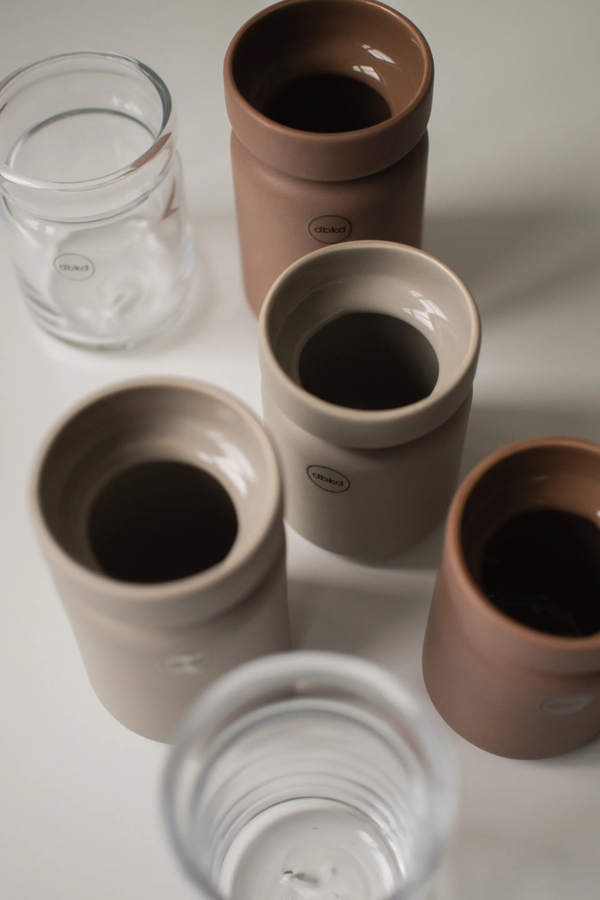 Neck pot, Nougat, Ø8x15 cm DBKD