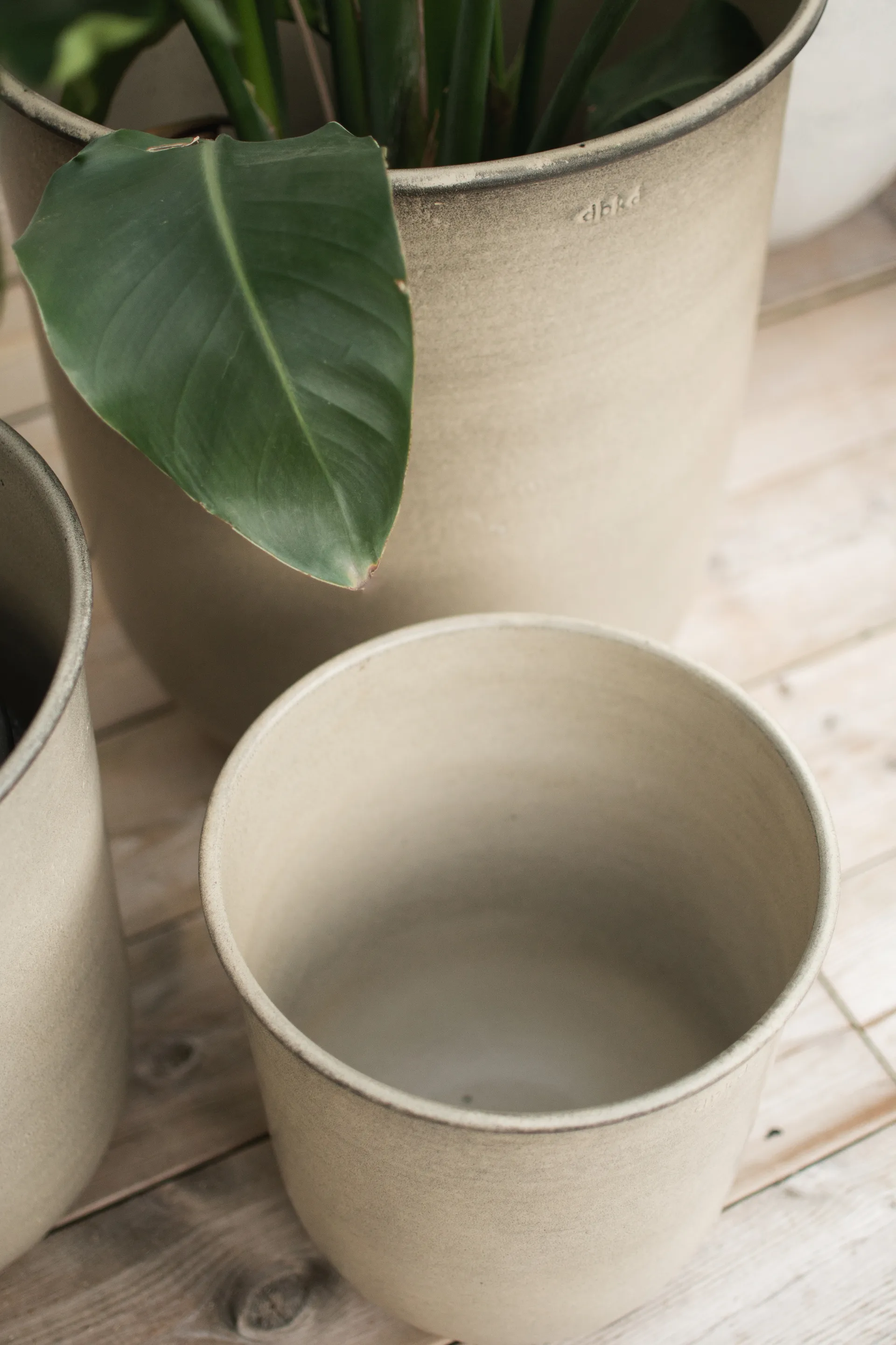 Out flower pot 3 pieces, Beige DBKD