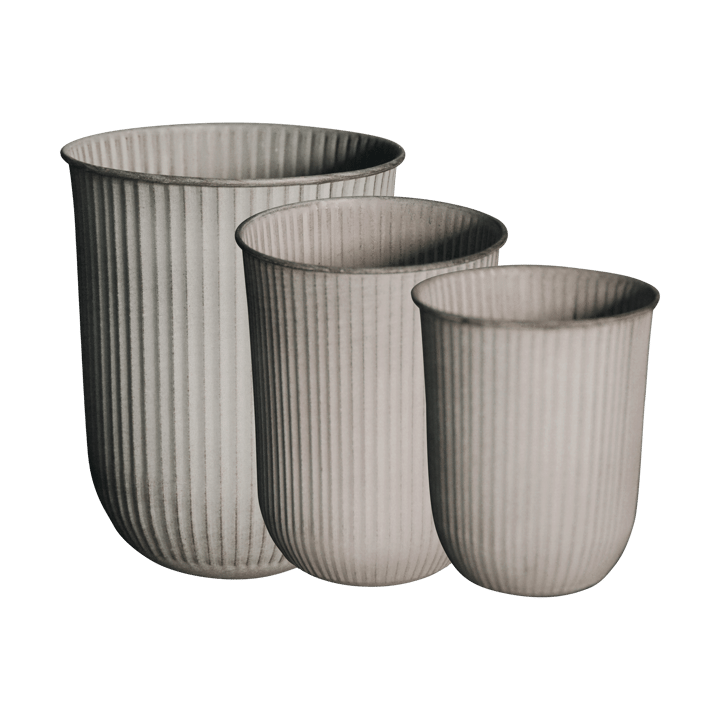 Out stripe flower pot 3-pack - Beige - DBKD